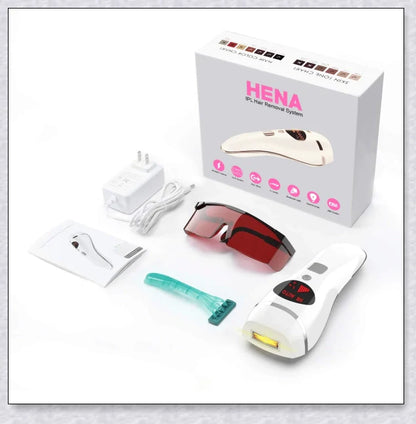 Original Hena IPL Permanent Hair Removal System with advanced LATYS-3 technology for effective and painless hair removal
