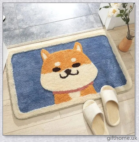 Premium polyester anti-slip mat with absorbent surface for secure and comfortable home use