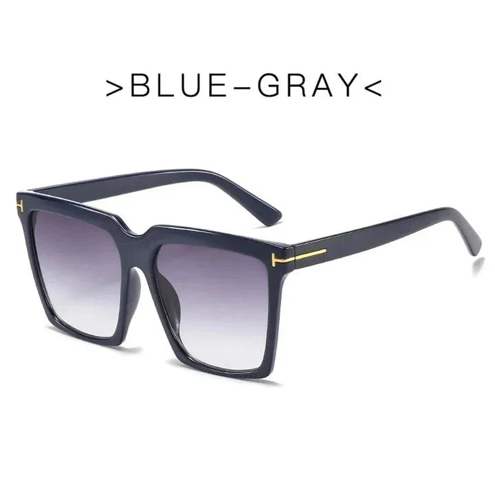 Chic Oversized Square Sunglasses for Women with UV400 Gradient Lenses
