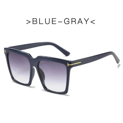 Chic Oversized Square Sunglasses for Women with UV400 Gradient Lenses