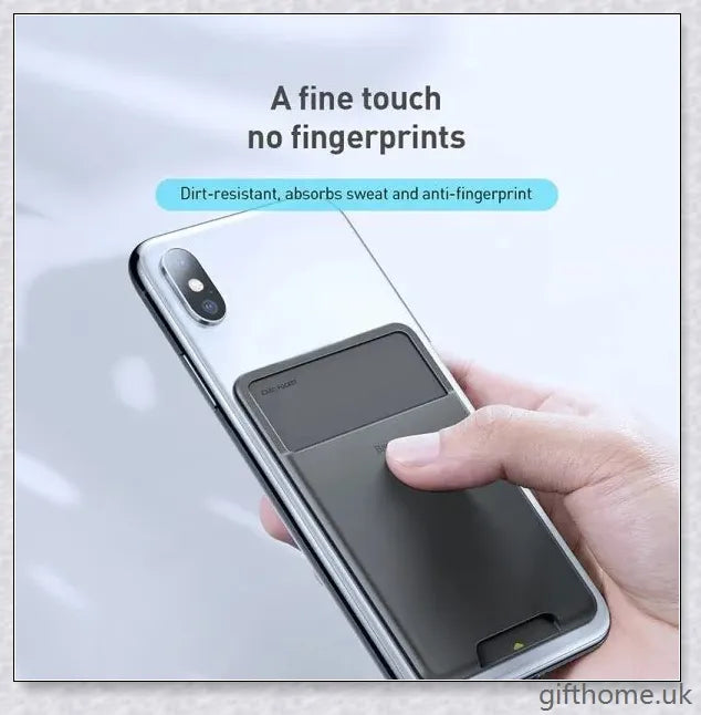 Antimagnetic mobile phone card case made of durable imitation leather with hidden grid design for secure storage of cards and devices