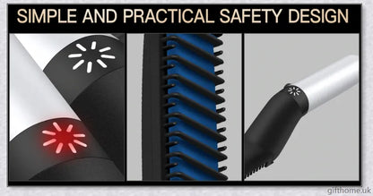 InsBeard Beard Straightener Comb with heated bristles for straightening and styling facial hair