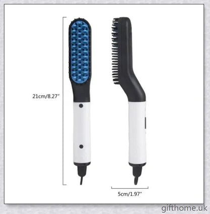 InsBeard Beard Straightener Comb with heated bristles for straightening and styling facial hair