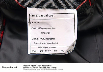Men's windbreaker coat with striped pattern in various colour options, perfect for autumn and winter weather in the UK.