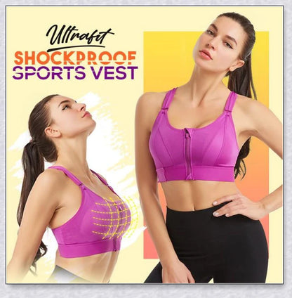 Ultrafit Shockproof Sports Vest - Premium activewear with breathable, shock-absorbing design for enhanced comfort and performance during physical activities.