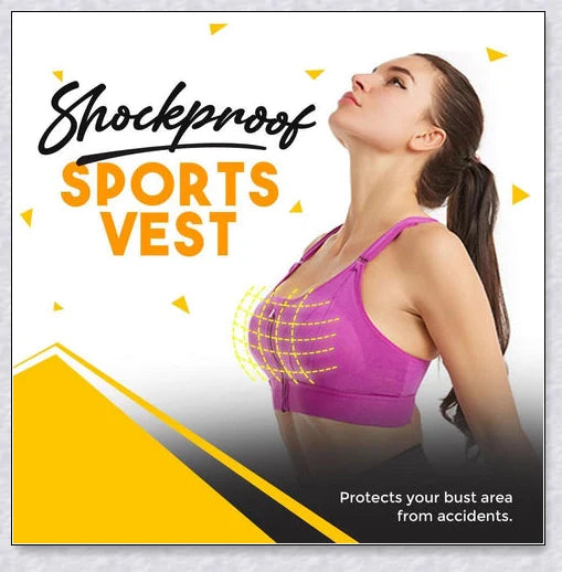 Ultrafit Shockproof Sports Vest - Premium activewear with breathable, shock-absorbing design for enhanced comfort and performance during physical activities.