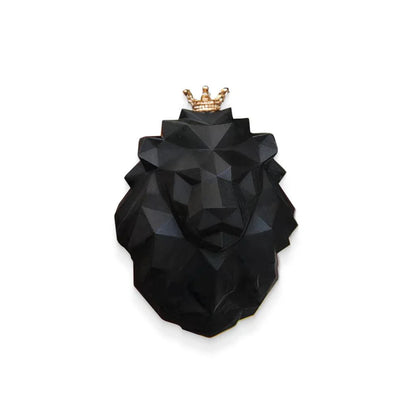Crowned Lion Car Air Freshener with a majestic lion head design and sparkling crown, freshening the interior of a vehicle
