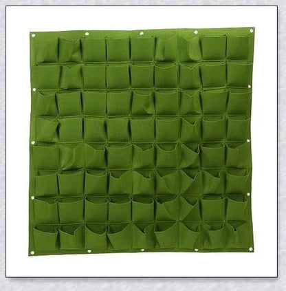 Vertical Garden Pocket Panels for growing herbs, flowers, and small vegetables on walls and fences