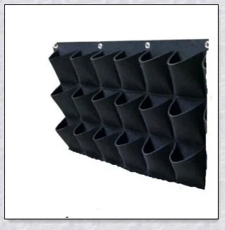 Vertical Garden Pocket Panels for growing herbs, flowers, and small vegetables on walls and fences
