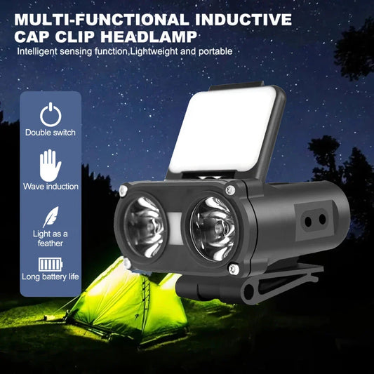 Headlamp Type-C Rechargeable Headlight - Powerful Illumination for Outdoor Exploration
