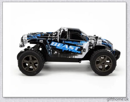 High-speed remote control car, featuring a powerful 2.4 GHz motor and reaching top speeds of 40 km/h