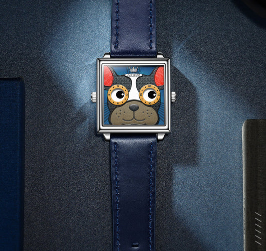 Trendha Fashion Trend Quartz Watch with a square-shaped case and yellow dial, a stylish accessory for men