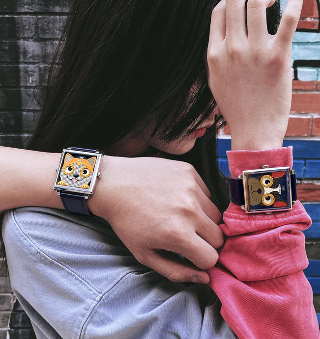 Trendha Fashion Trend Quartz Watch with a square-shaped case and yellow dial, a stylish accessory for men