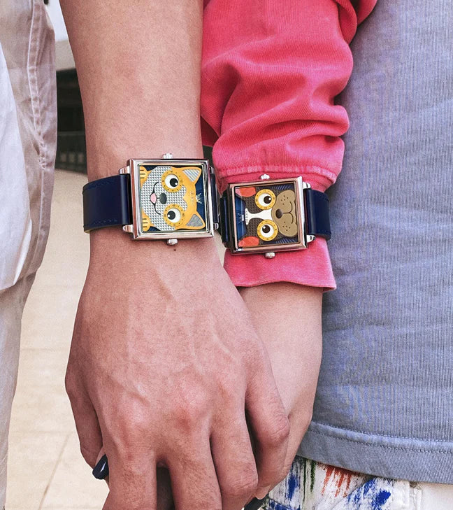 Trendha Fashion Trend Quartz Watch with a square-shaped case and yellow dial, a stylish accessory for men