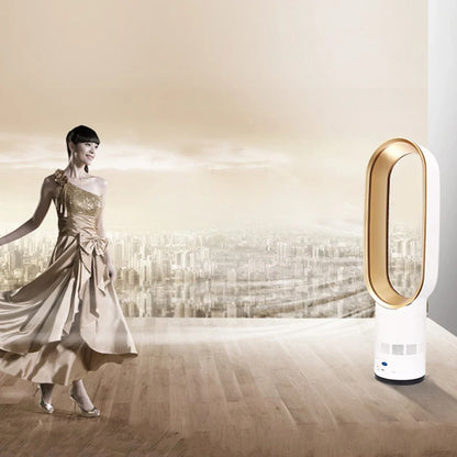 Oscillating Bladeless Tower Fan with Remote Control - Powerful, Quiet Cooling for Your British Home