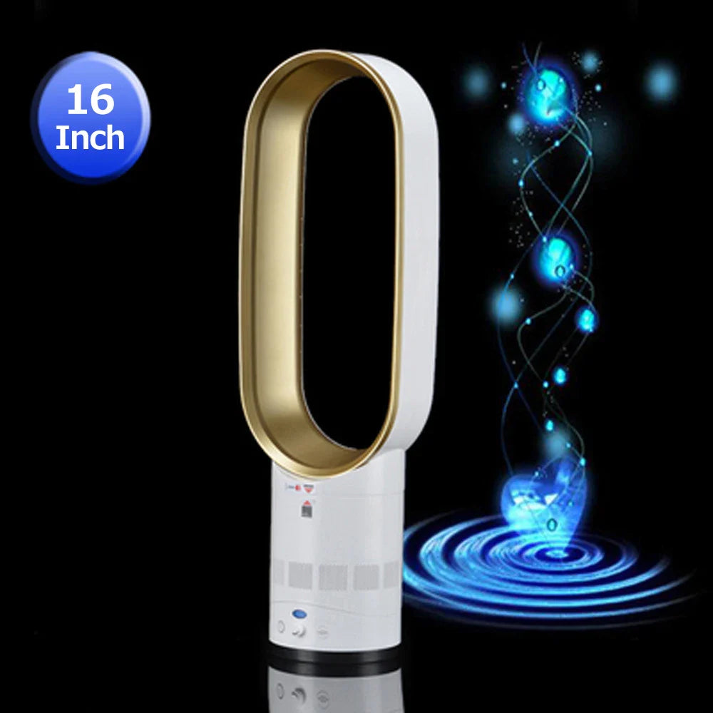 Oscillating Bladeless Tower Fan with Remote Control - Powerful, Quiet Cooling for Your British Home