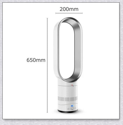 Oscillating Bladeless Tower Fan with Remote Control - Powerful, Quiet Cooling for Your British Home