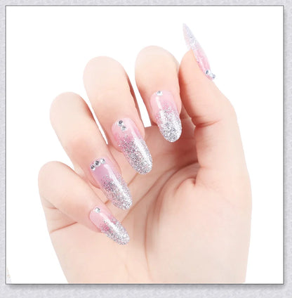Premium professional acrylic nails kit with USB lamp, acrylic powders, glitters, and nail art tools for at-home salon-quality manicures