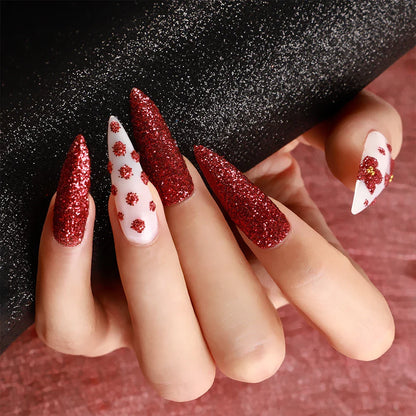 Premium professional acrylic nails kit with USB lamp, acrylic powders, glitters, and nail art tools for at-home salon-quality manicures