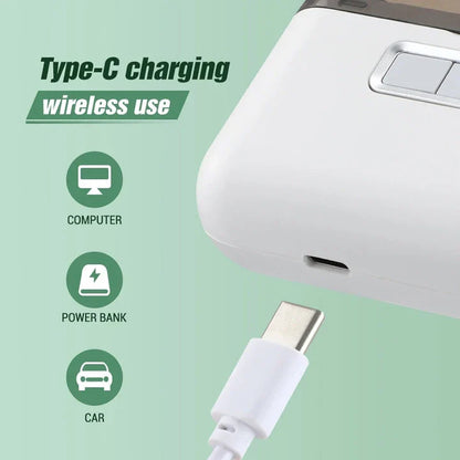 2-in-1 Electric Nail Clipper and Polisher with Auxiliary Lighting and Rechargeable Design