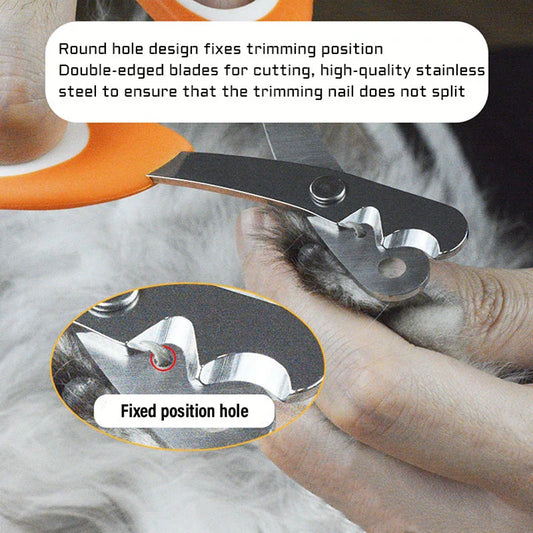 Professional Pet Nail Clippers - Durable Stainless Steel Blades for Smooth and Safe Nail Trimming