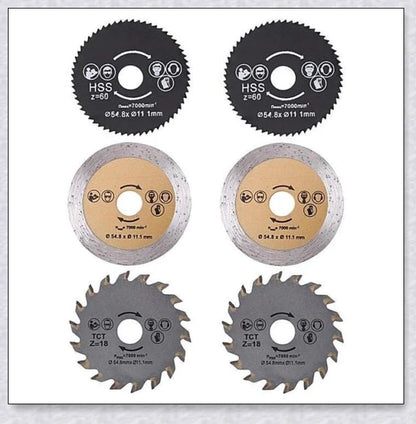 Trabyhand Multi-Function Circular Saw with Powerful 400W Motor and Versatile Blade Options