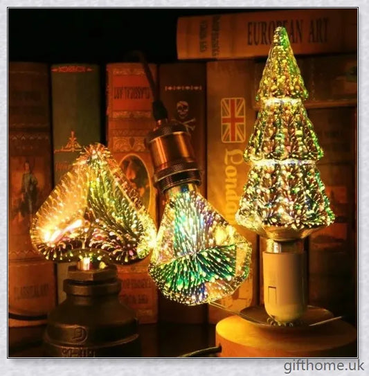 Exquisite 3D decorative light bulb in a variety of enchanting designs, including classic globes and whimsical shapes, for elegant home décor
