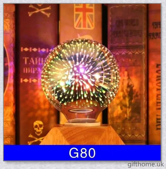 Exquisite 3D decorative light bulb in a variety of enchanting designs, including classic globes and whimsical shapes, for elegant home décor
