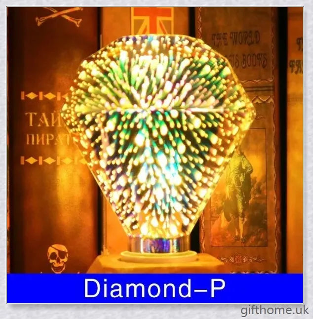 Exquisite 3D decorative light bulb in a variety of enchanting designs, including classic globes and whimsical shapes, for elegant home décor