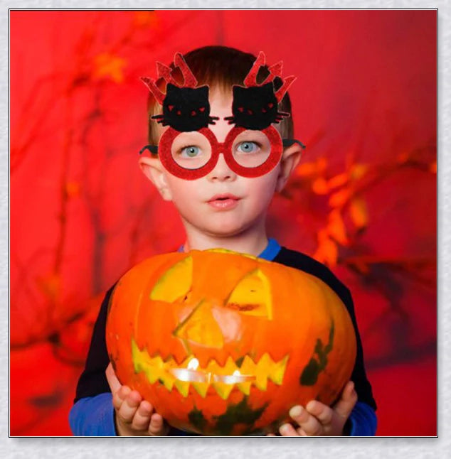 Vibrant, spooky-yet-whimsical Halloween-themed plastic glasses with a variety of cartoon designs