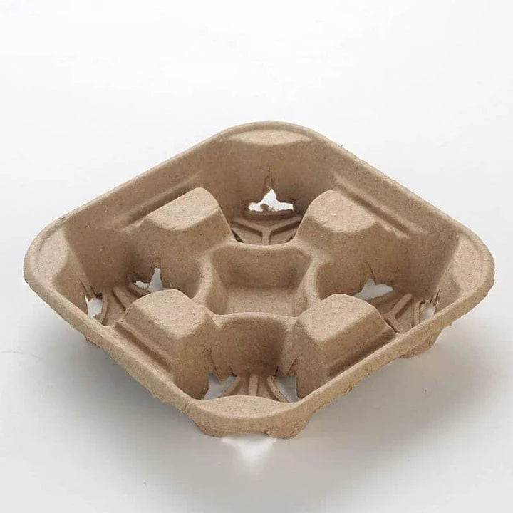 Disposable paper coffee cup holders in a 20-piece set for hands-free, eco-friendly coffee enjoyment