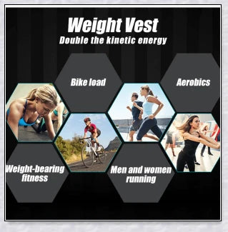 A weighted vest for boxing, bodybuilding, and tactical training, with 32 adjustable pockets to customise the resistance level.