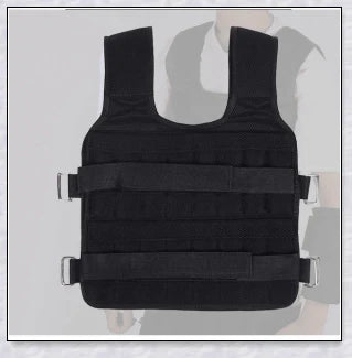 A weighted vest for boxing, bodybuilding, and tactical training, with 32 adjustable pockets to customise the resistance level.