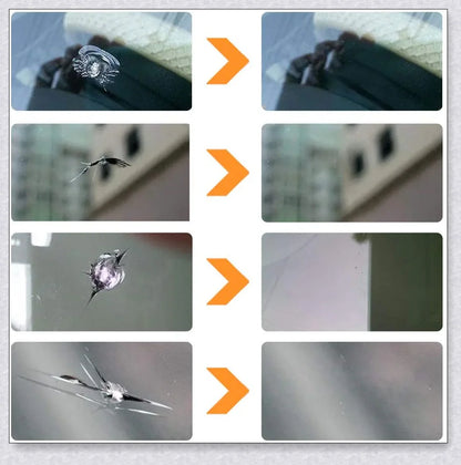 A phone screen crack repair kit with a specialized resin formula and vacuum-powered applicator for easy, invisible screen repairs.