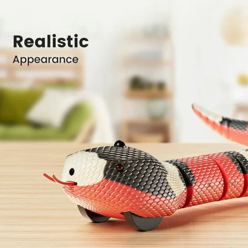 Automatic Electronic Snake Cat Teaser Toy with lifelike snake movements and smart sensing technology