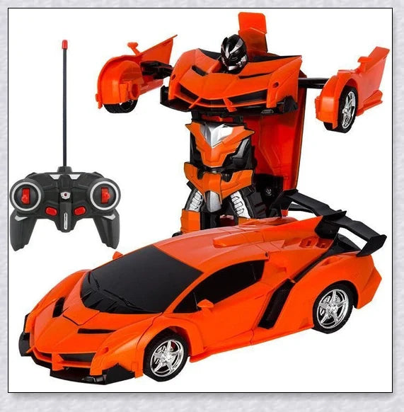 Transformix Transformer Car that transforms from a car to a robot with flashing lights and sounds