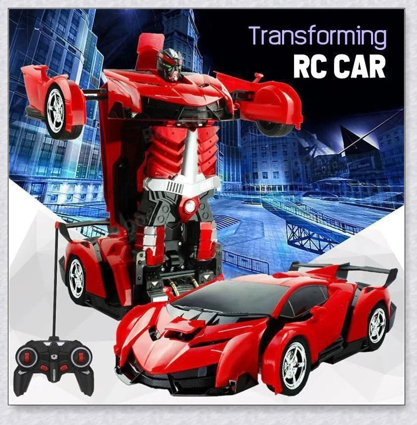 Transformix Transformer Car that transforms from a car to a robot with flashing lights and sounds