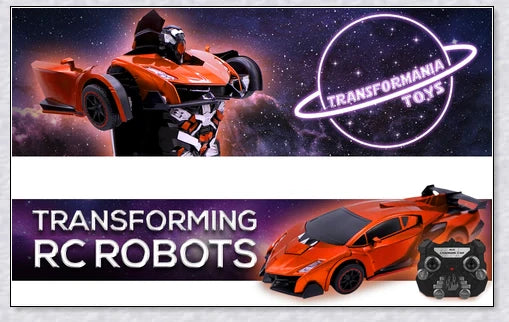 Transformix Transformer Car that transforms from a car to a robot with flashing lights and sounds