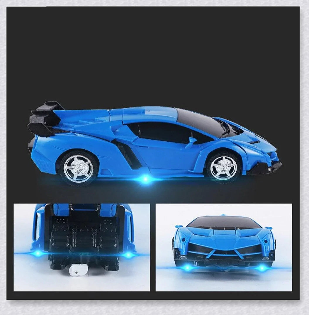 Transformix Transformer Car that transforms from a car to a robot with flashing lights and sounds