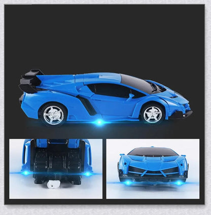 Transformix Transformer Car that transforms from a car to a robot with flashing lights and sounds