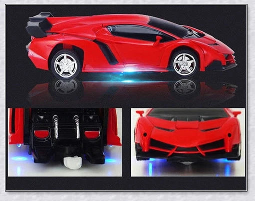 Transformix Transformer Car that transforms from a car to a robot with flashing lights and sounds