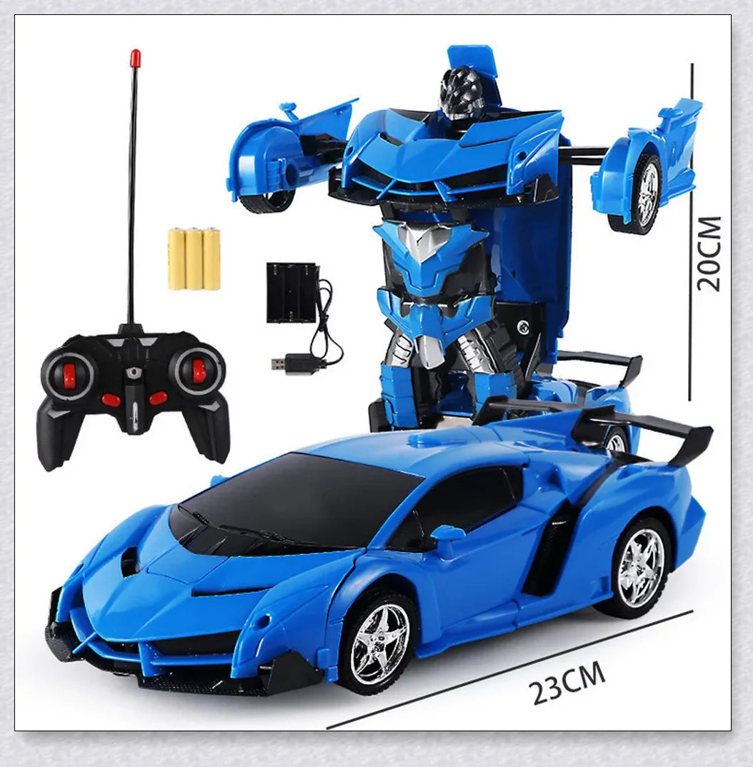 Transformix Transformer Car that transforms from a car to a robot with flashing lights and sounds