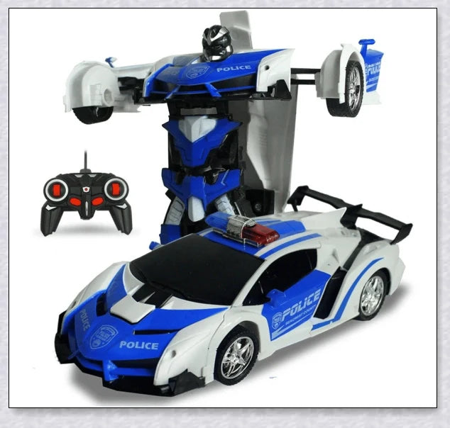 Transformix Transformer Car that transforms from a car to a robot with flashing lights and sounds