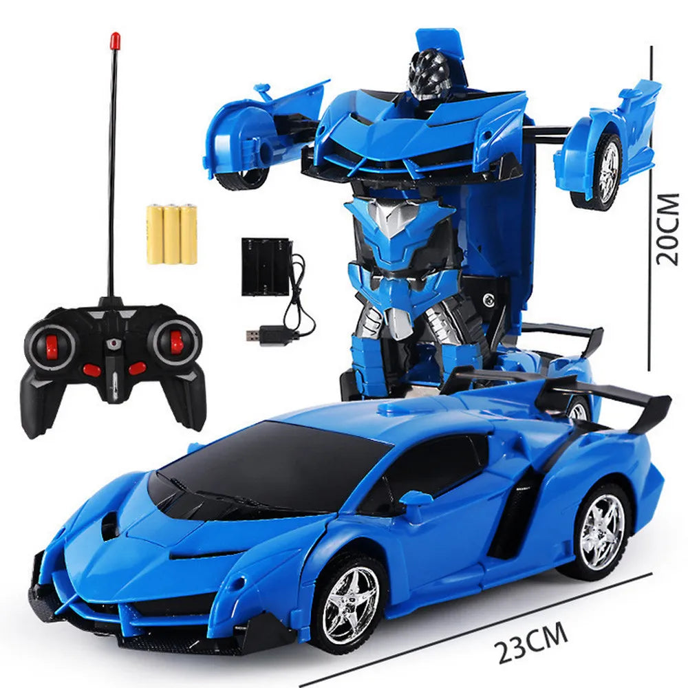 Transformix Transformer Car that transforms from a car to a robot with flashing lights and sounds