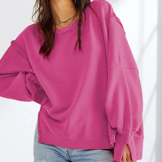 Elegant Y2K Patchwork Autumn Sweatshirt in Army Green colour, featuring a stylish patchwork design and a comfortable, loose-fitting silhouette.