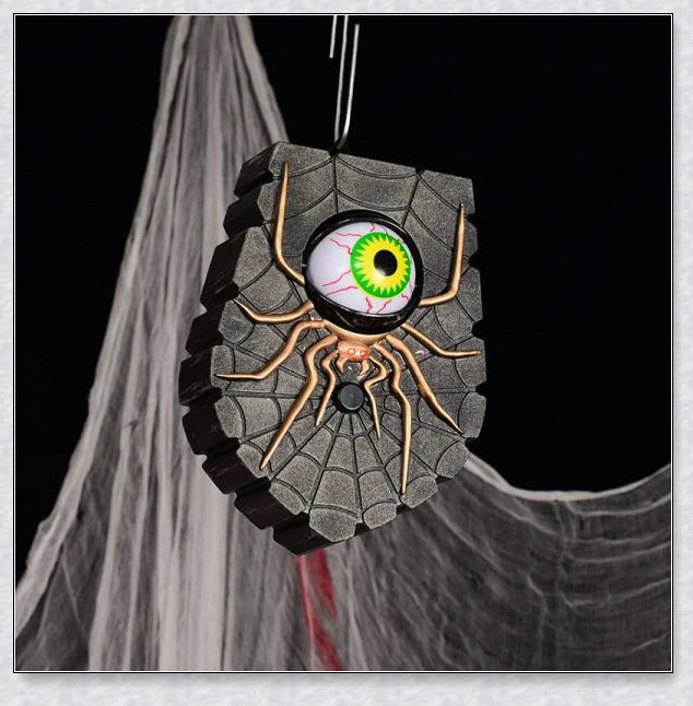 Chilling Halloween Spider Doorbell with Glowing Eyes, Ideal for Spook-tacular Seasonal Decor