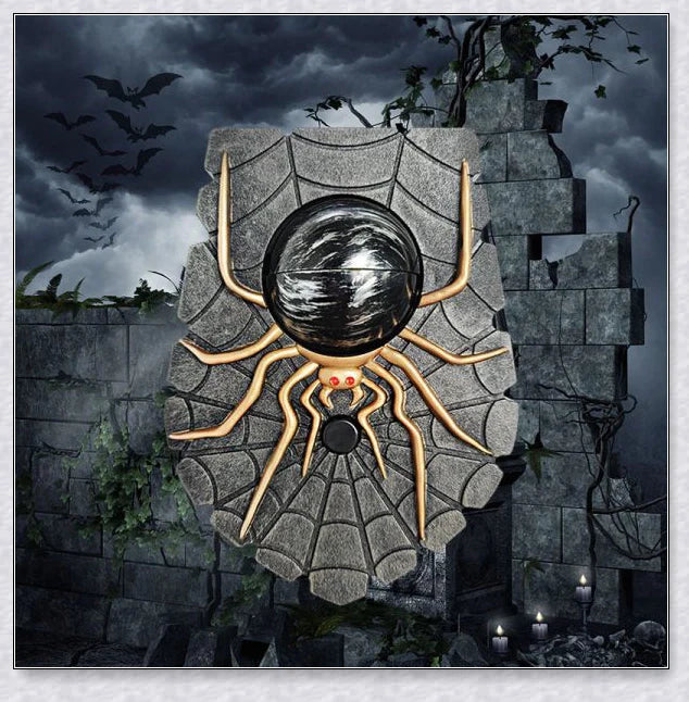 Chilling Halloween Spider Doorbell with Glowing Eyes, Ideal for Spook-tacular Seasonal Decor