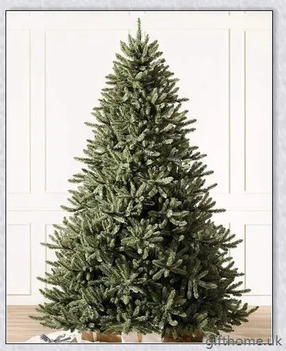 Exclusive White S Effect Artificial Christmas Tree with Flocked Branches and Sturdy Metal Stand