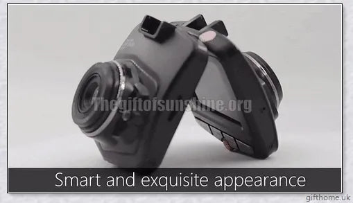 Dual lens car dash cam with 360-degree swivel and motion sensor for comprehensive road surveillance and incident recording