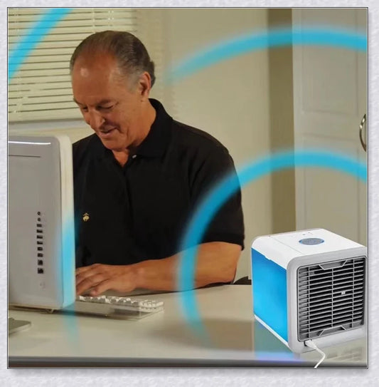 Portable Mini Air-Conditioner with compact, space-saving design for personal cooling